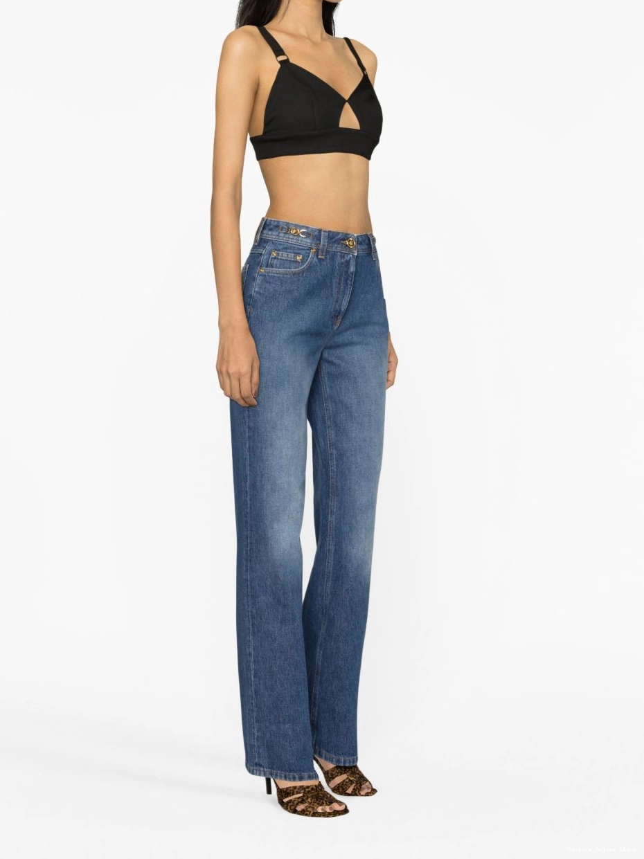Cheap '95 Women jeans Versace straight-leg Medusa 0422